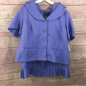 Sweet Suit Purple Skirt Set